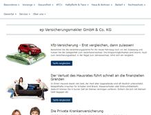 Tablet Screenshot of epv-online.com